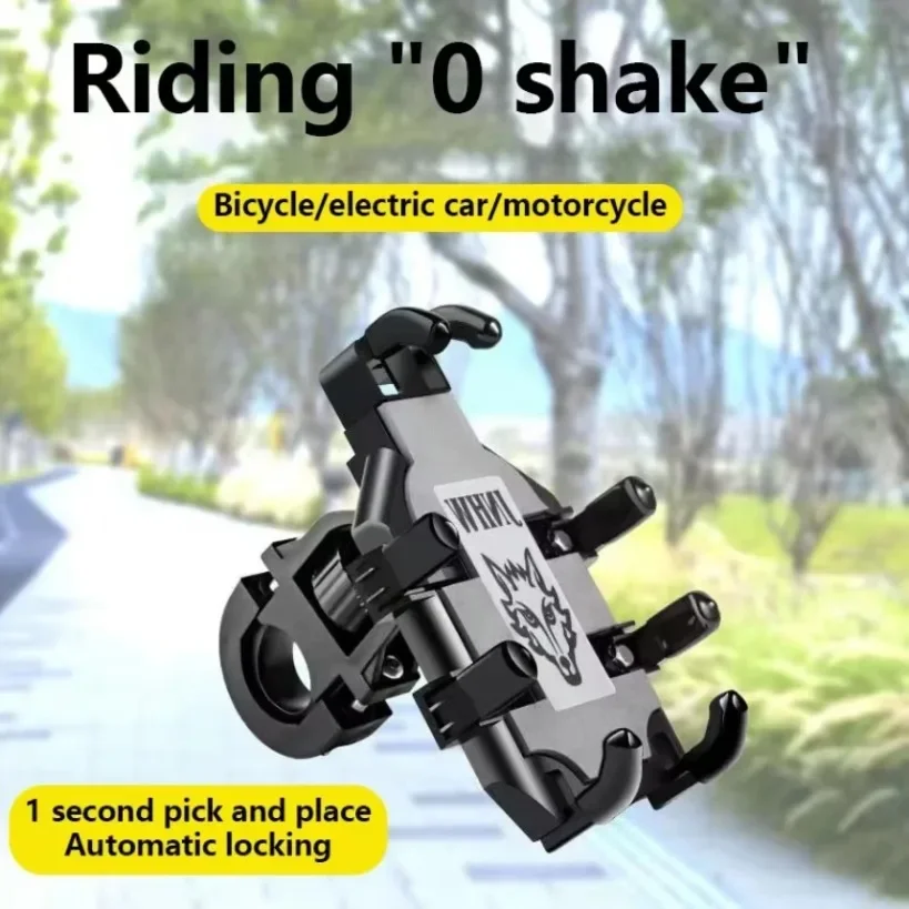 Outdoor Cycling Phone Holder  360° Rotation Phone Mount Adjustable Anti-Shake Handlebar Cellphone Support for Bikes Motorcycles