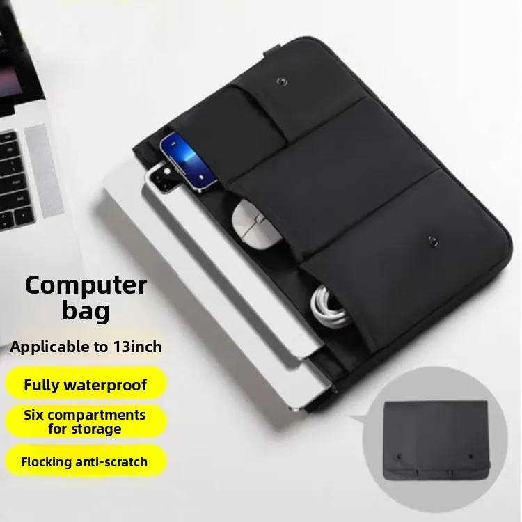 Fotografia 5: Capa protetora para laptop, capa para 13 14 15 16 polegadas xiaomi lenovo dell macbook air pro capa à prova d'água bolsa para laptop masculina e feminina