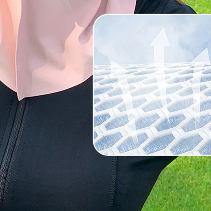 قناع واقي من الشمس الرياضي في الهواء الطلق للنساء، قناع بدون أثر من الحرير الجليدي المضاد للأشعة فوق البنفسجية، قناع صيفي لركوب الدراجات للحماية من الشمس، رقيق يسمح بمرور الهواء #1