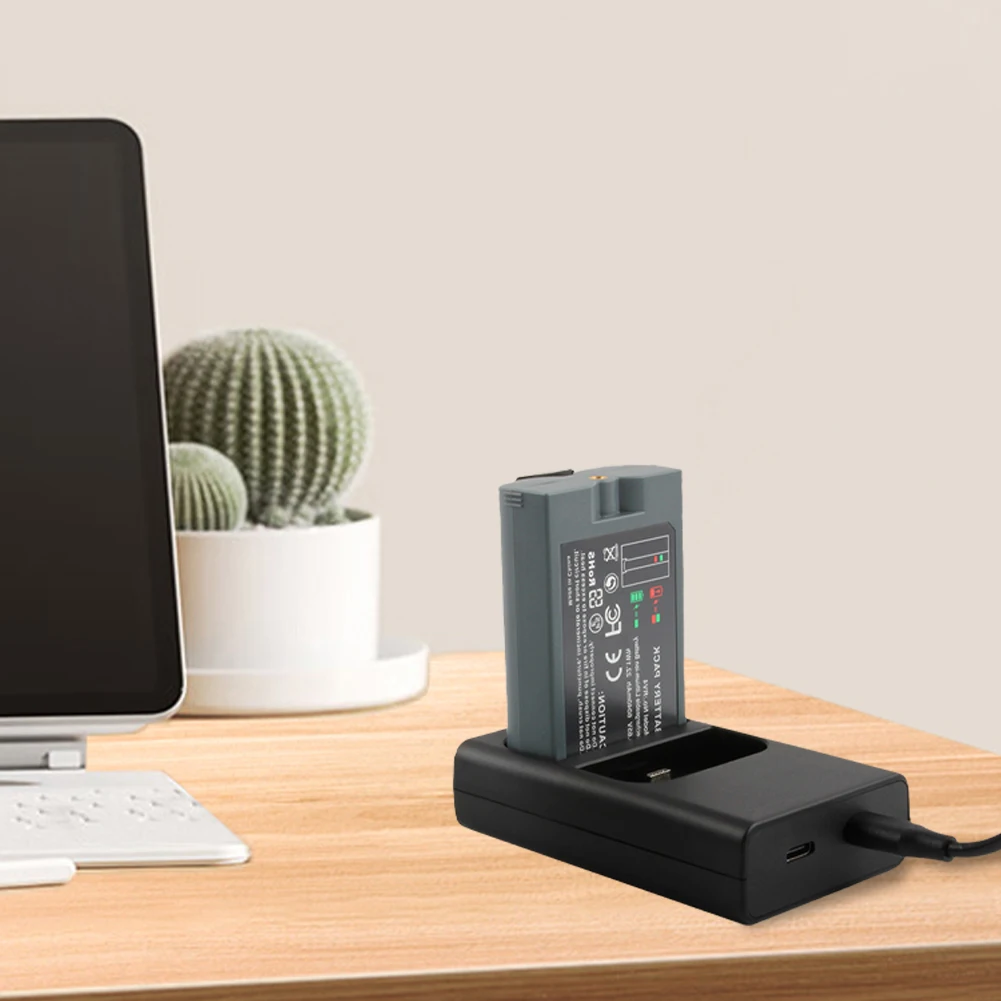 محطة شحن مزدوجة المنفذ تيار مستمر 5 فولت محطة شاحن البطارية الدائري قاعدة شاحن البطارية لبطارية الكاميرا الدائري #3