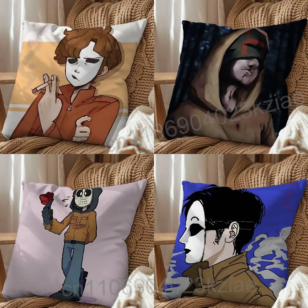 Operator MH Marble Hornets Pillow Case Pillow Case Living Room Sofa Cushion Cover Suitable For Home Bedroom Room Decoration