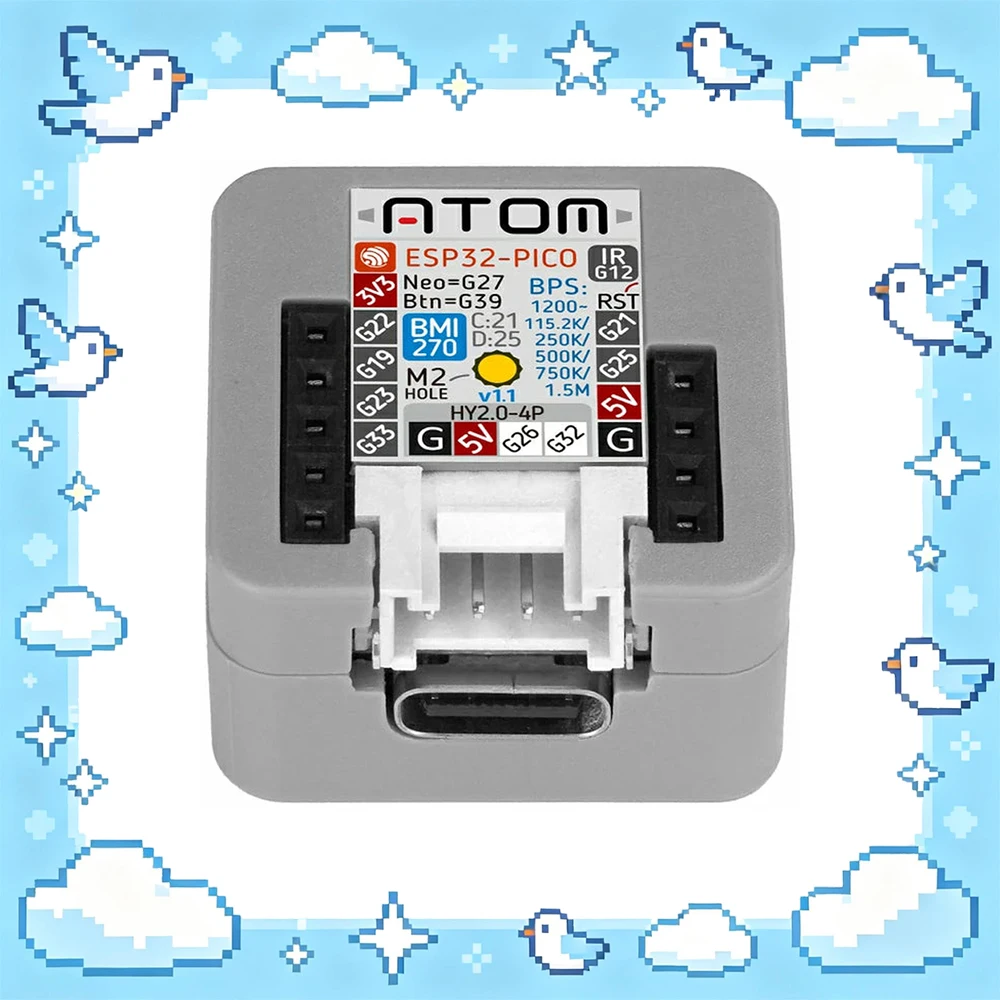 M5Stack Atom Matrix V1.1 ESP32 IoT Development Kit with 5x5 RGB LED Matrix and BMI270 Sensor