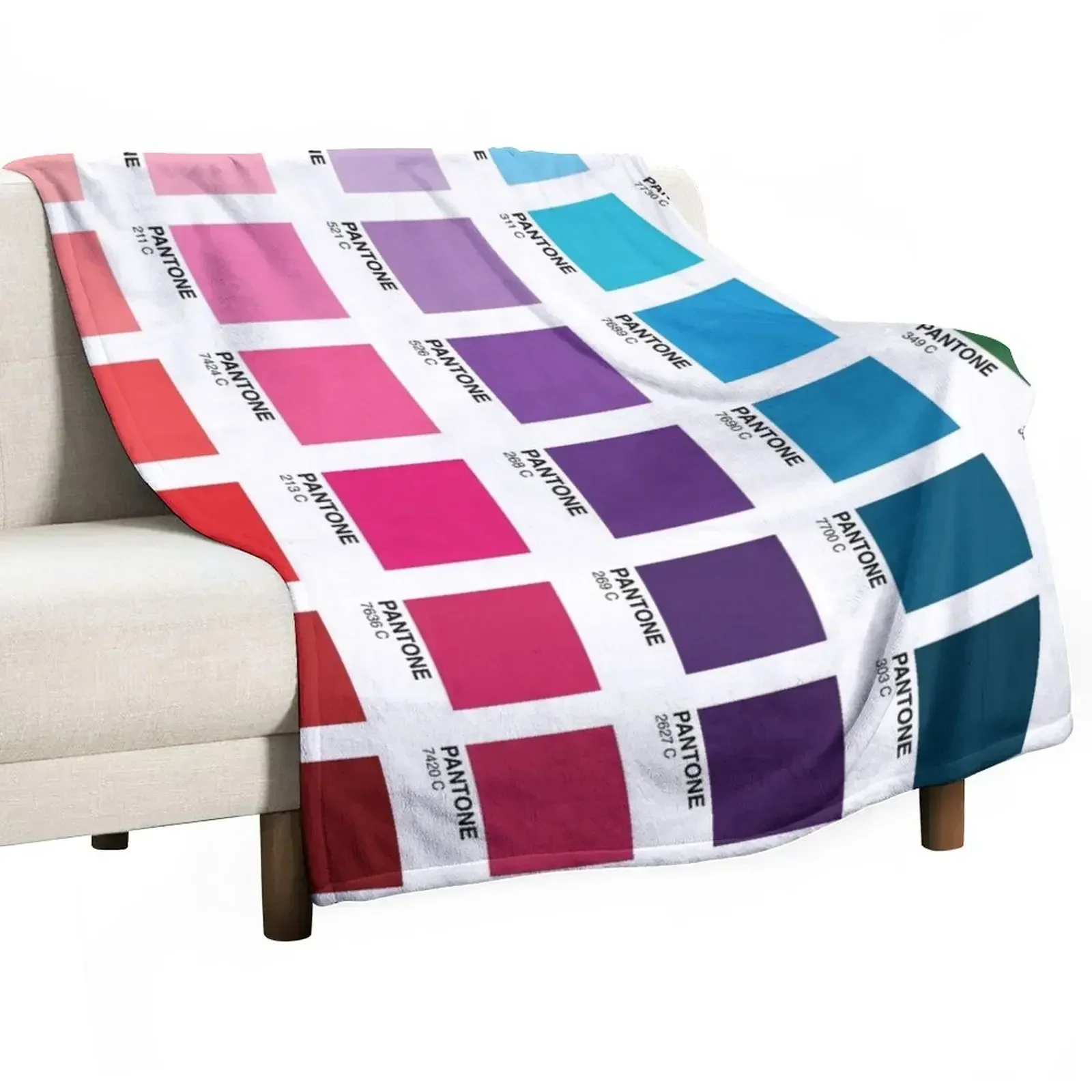 

Shades of Pantone Colors Throw Blanket Sofa Quilt Picnic blankets ands Blankets