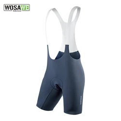 WOSAWE Men's Bicycle Bib Shorts Summer Mountain Bike Bib Shorts Padded Breathable Quick Dry MTB Pants