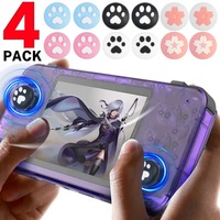 4PCS Data Frog Soft Silicone Thumb Stick Grips Cap For R36S Retro Handheld Console RG35XX Handheld NS Lite Joy Con Cover Protect