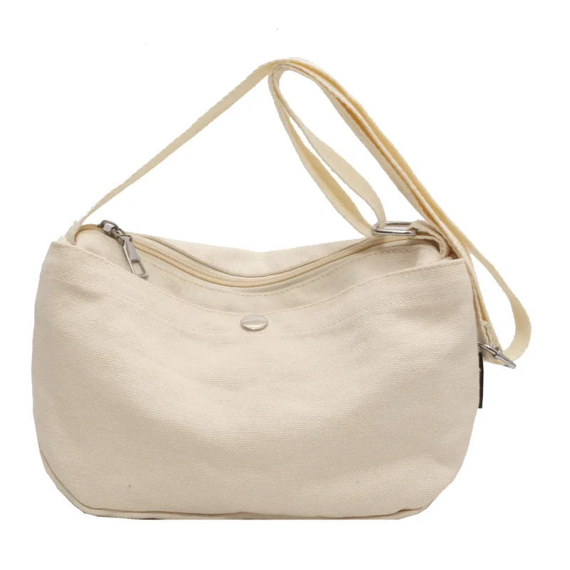 Canvas Phone Bag for Women Vintage Handbags Casual Shoulder Crossbody Bags for Women Messenger Bags Unisex Zipper Shopper Bolsas
