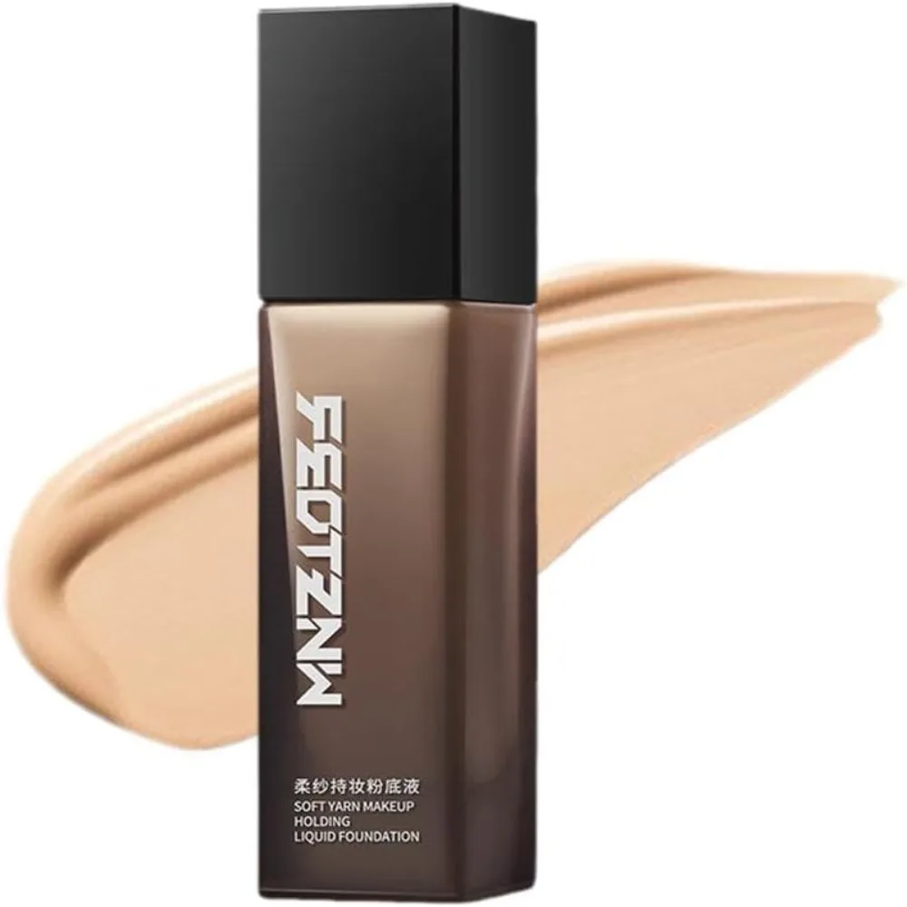 

Waterproof Liquid Foundation Oil-Control Full Coverage Face Foundation Cream Natural Sweat Proof Full Coverage Liquid Foundation