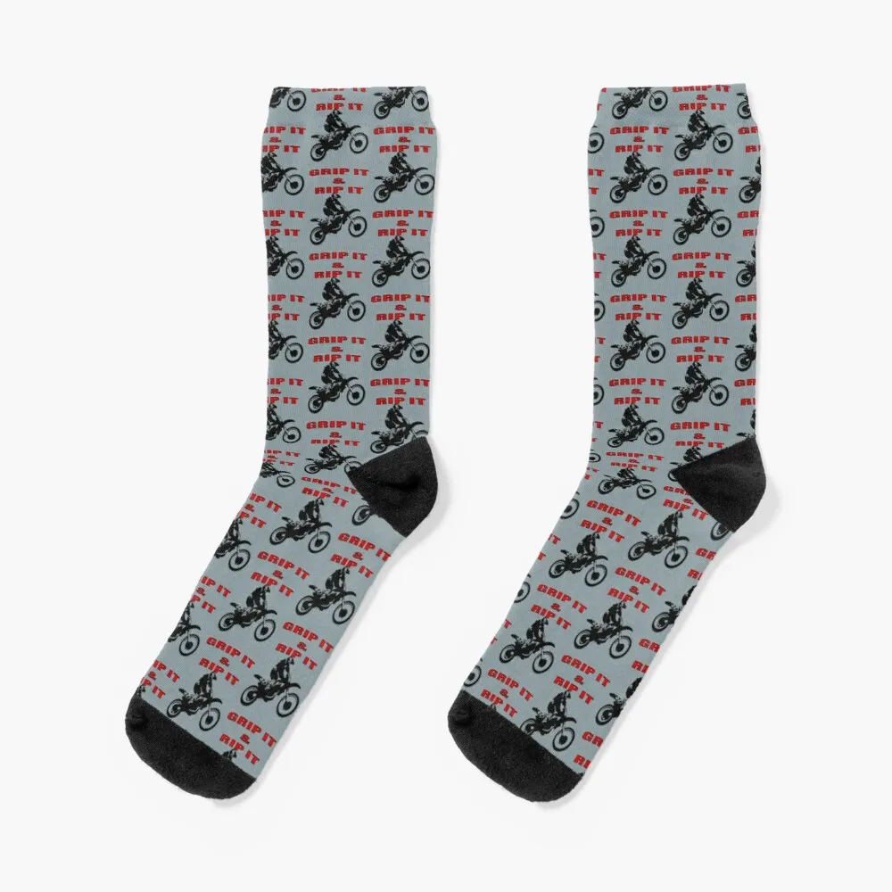 

Grip It and Rip It Dirt Bike Racer Socks