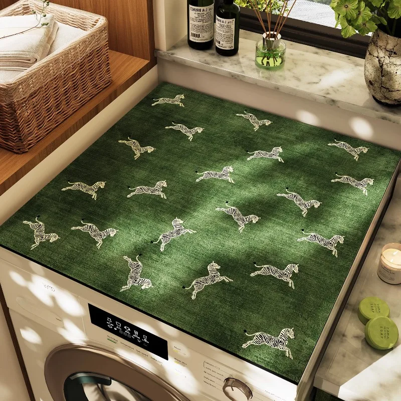 Drum washing machine dust cover pad, household refrigerator cover cloth, diatomaceous earth absorbent anti slip sunscreen pad