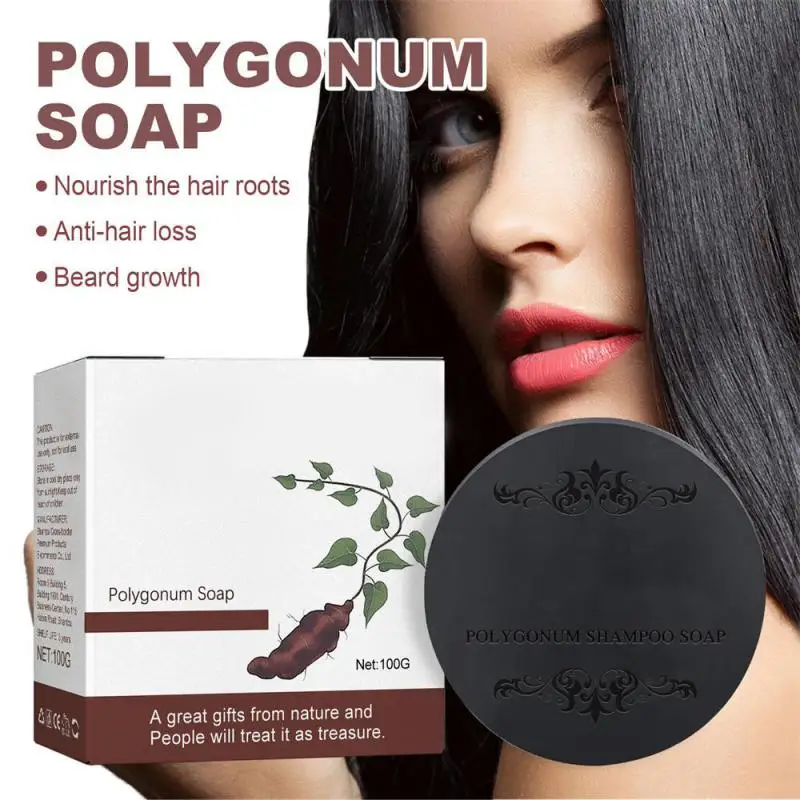 Soap Hair Darkening Shampoo Bar Conditioner Moisturize Treatment Gray Bamboo Korean Dye Cosmetics White Hair Repair Color