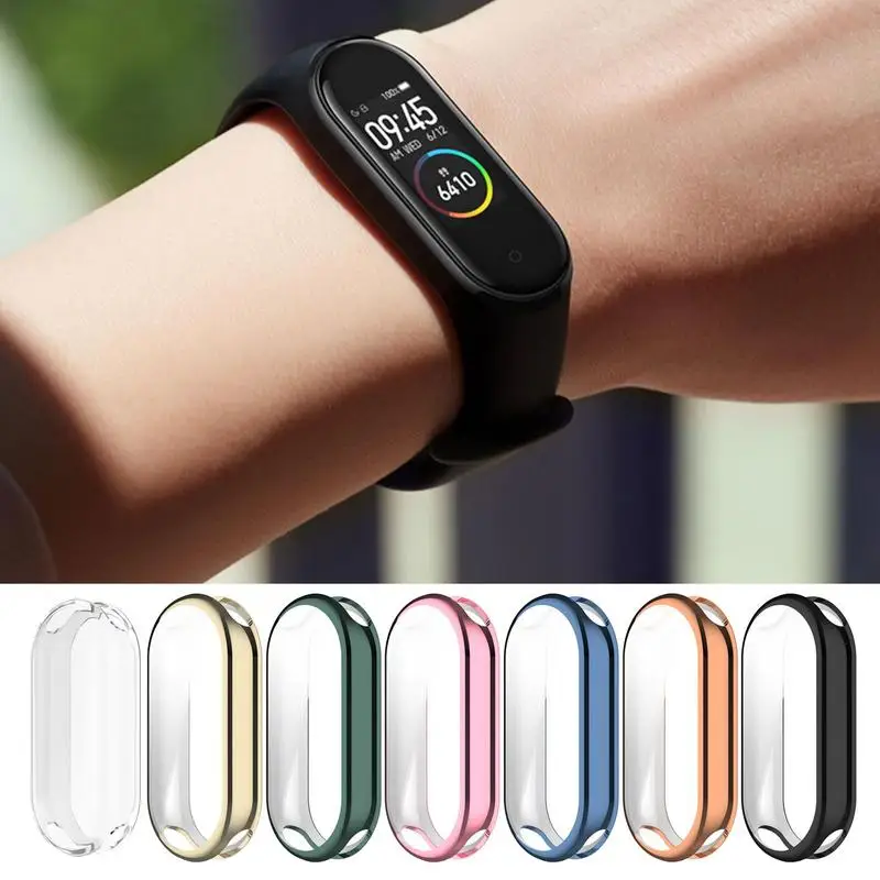Protective Screen Film Case forXiaomi Mi Band 8 Screen Protector Soft TPU with Sensitive Touch Control Miband 8 Shell Bumper