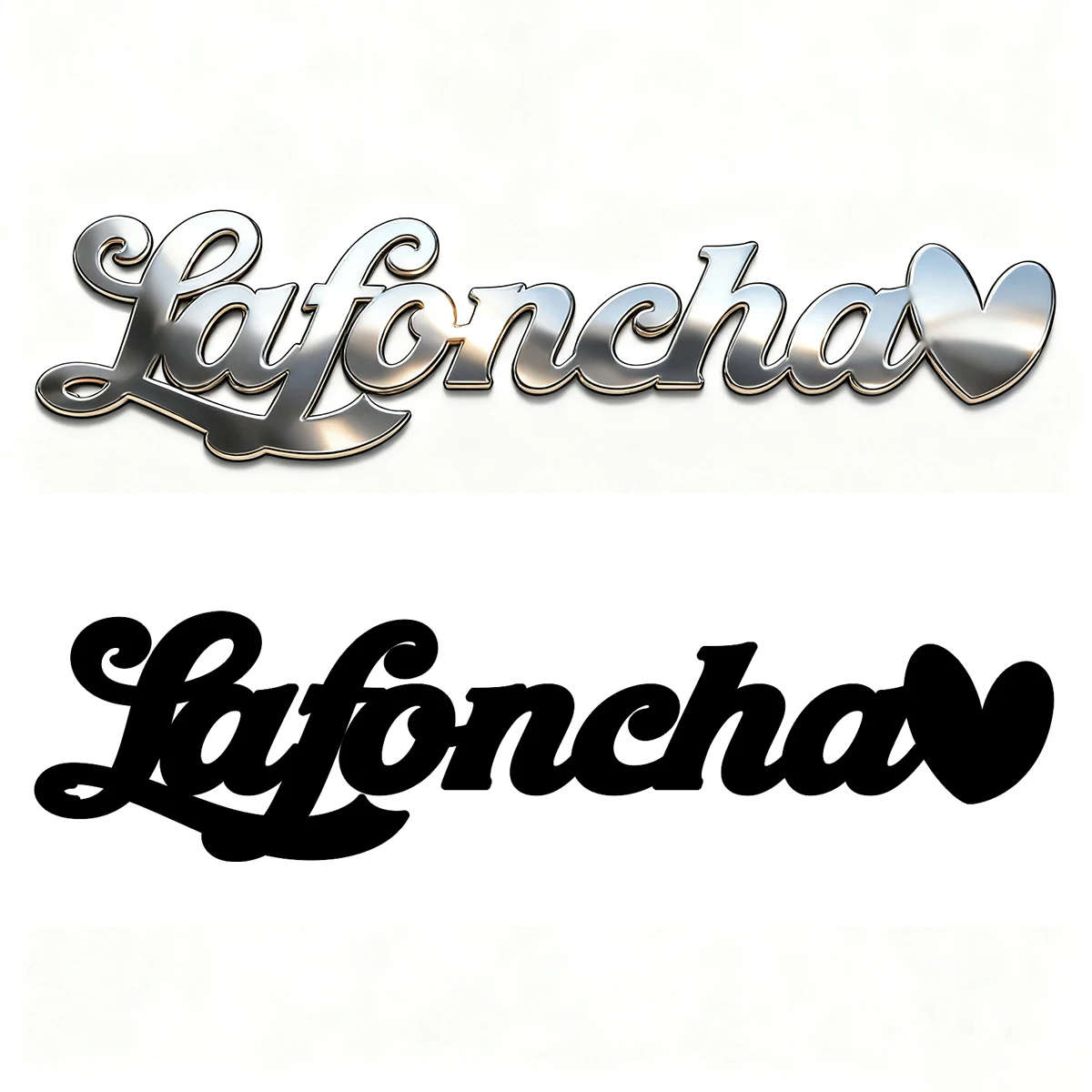 

1 шт., металлические наклейки с милым сердцем, персонализированное имя, аксессуары из нержавеющей стали, подходят для кузова автомобиля, декор «сделай сам», подарки для свадебной вечеринки