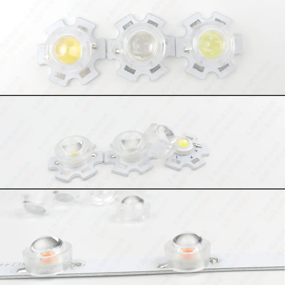 13mm 15 30 45 60 90 100 gradi Mini IR LED lente a infrarossi riflettore convesso collimatore Per COB a diodi chip LED ad alta potenza da 1W 3W