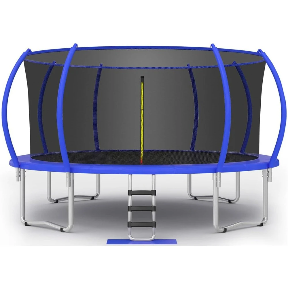 1500LBS Weight Capacity No-Gap Design 16 15 14 12 10FT Trampoline for Kids with Safety Enclosure Net