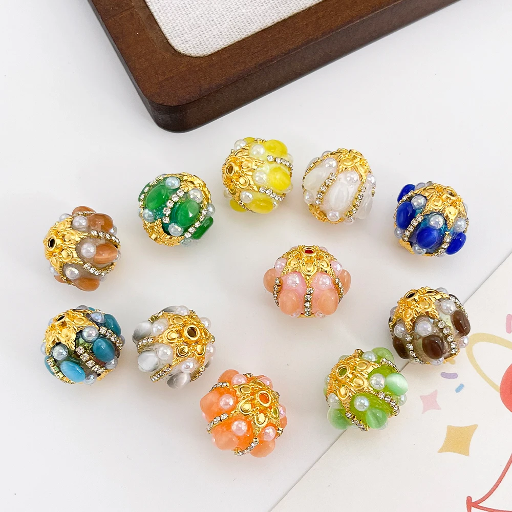 

Cordial Design 20*20MM 40Pcs Fancy Beads/Hand Made/DIY Beads/Rhinestone Effect/Round Shape/Jewelry Findings & Components #19490