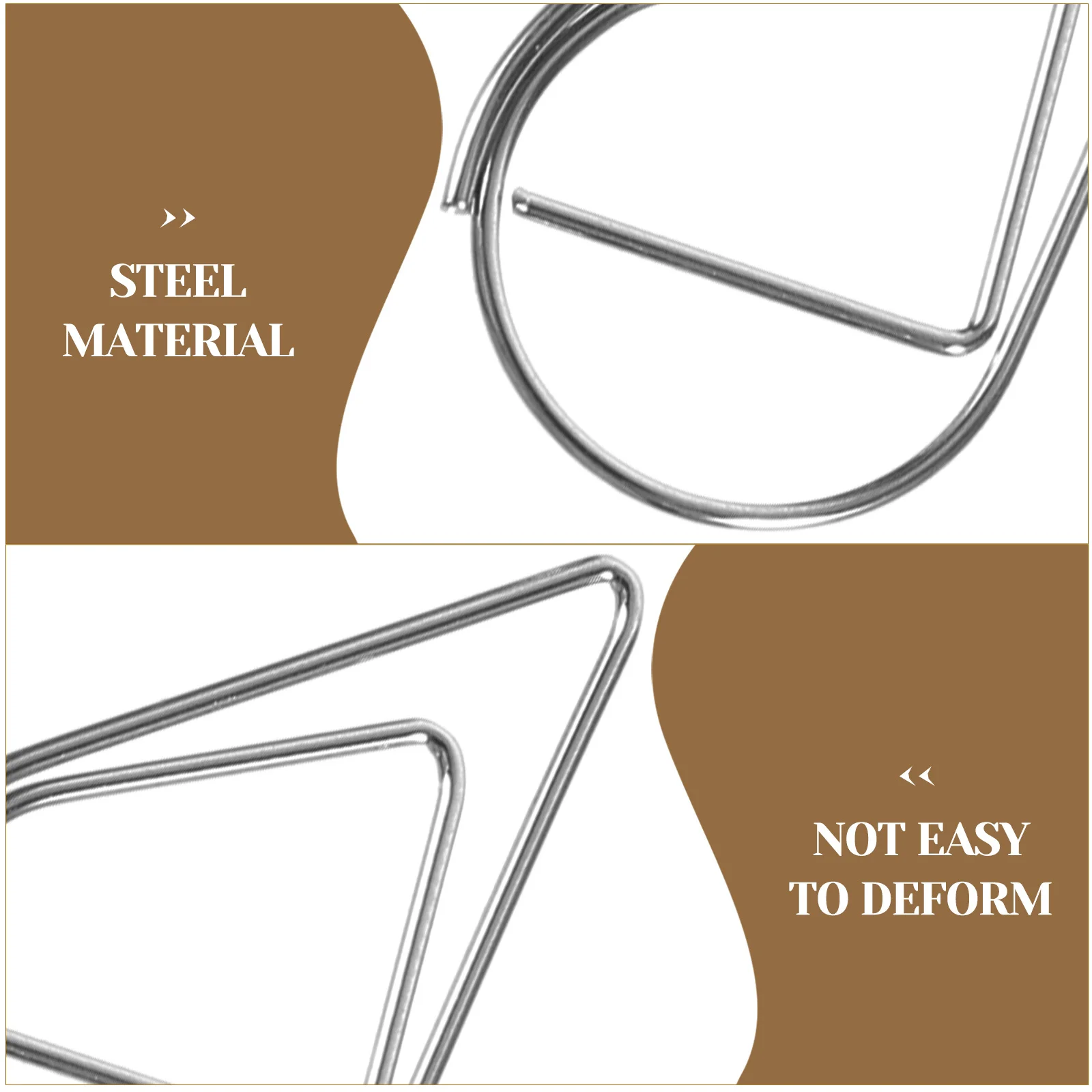 

100Pcs Metal Paper Clips Drop Shape Small Clips for Office Document File Paper Binding Small Paperclip