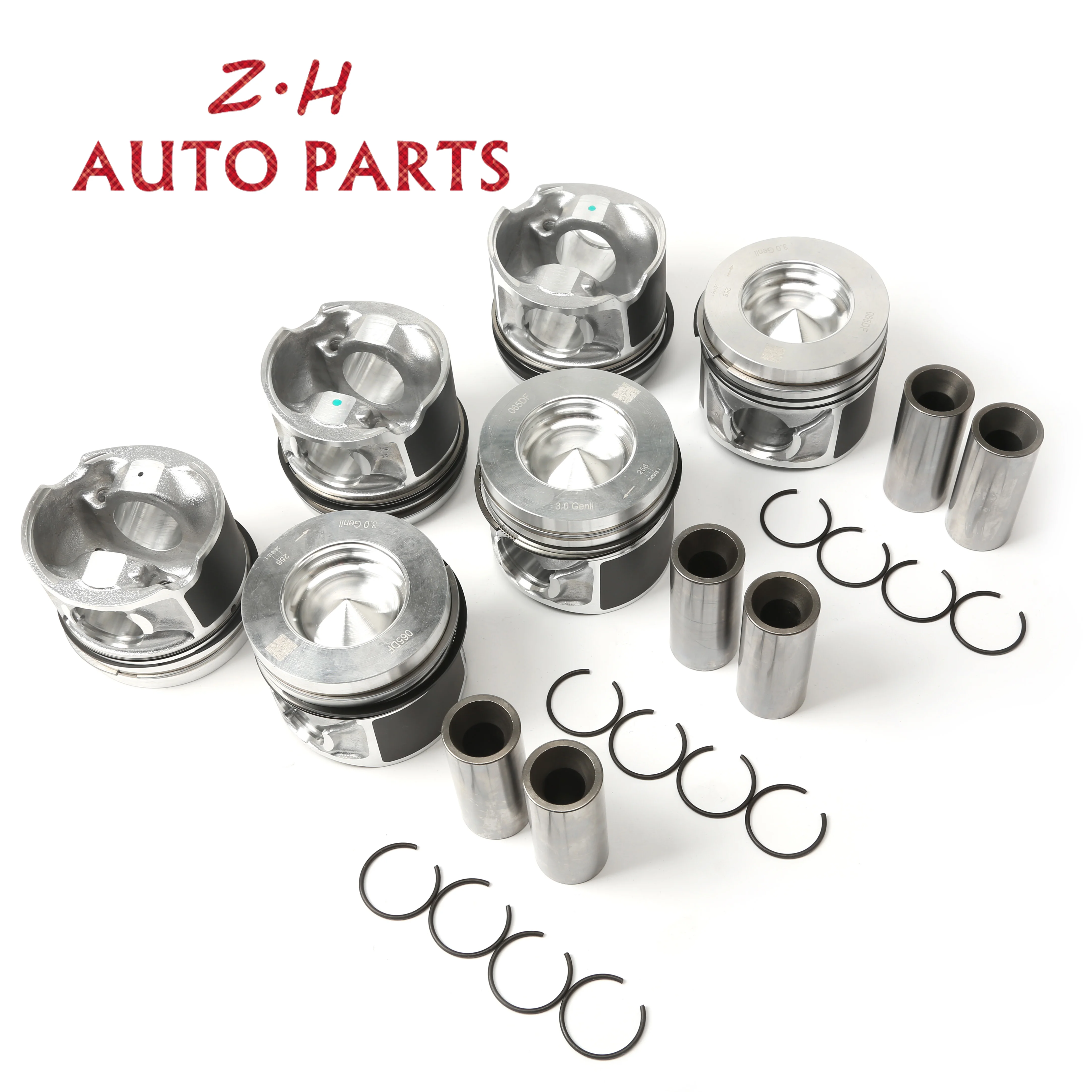 

Engine 6Pcs Piston Assembly Set For VW TOUAREG 2004-2010 PHAETON Audi A4 A6 Allroad A8 Q7 3.0 TDI quattro 059107103AP 059198151M