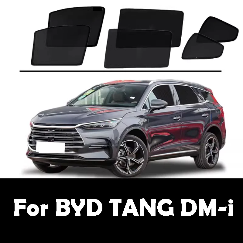 

For BYD TANG DM-i 2021-2025 Car Sunshade Front Rear Windshield Sun Visor Sunshade Mesh Curtains Side Window Thermal Insulation