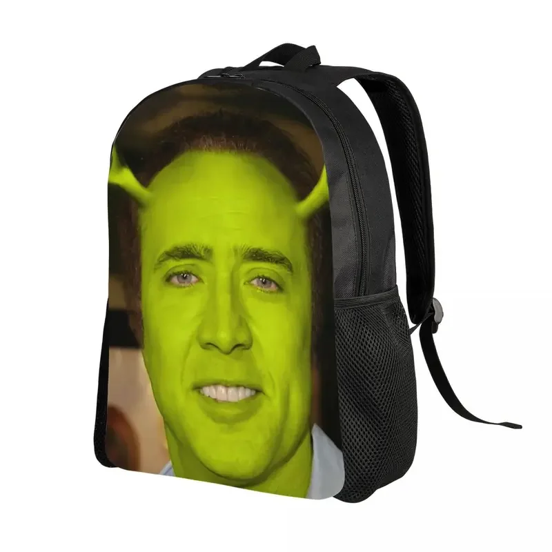 Personalized Nicolas Cage Meme Backpacks Women Men Basic Bookbag for College School Bags