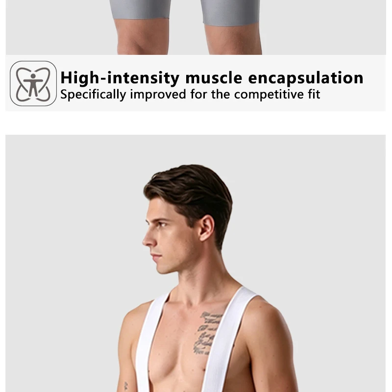 MKEW 2026 Herren-Latzhose Race Fit Schnelltrocknend und Atmungsaktives Gewebe mit Hochdichter Polsterung für Lange Fahrten – Detail 10
