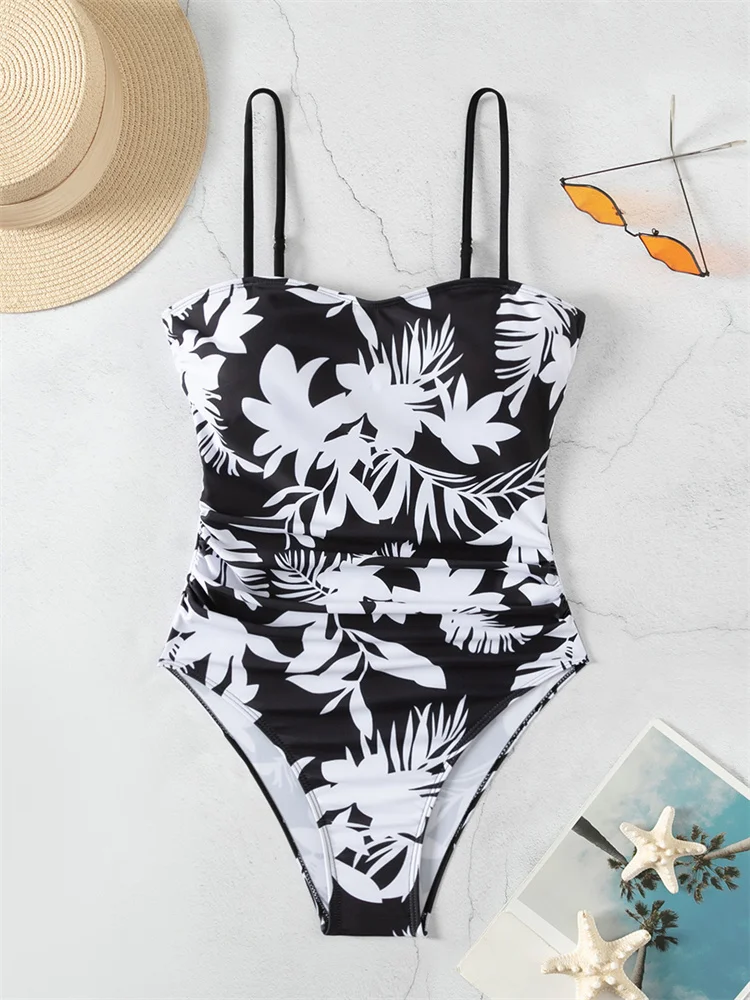 Einteiliger Badeanzug Frauen enge Röhre Top Bade bekleidung neue sexy Schlinge Monokini Badeanzug weibliche Sommer rücken freie Strand Bodysuit