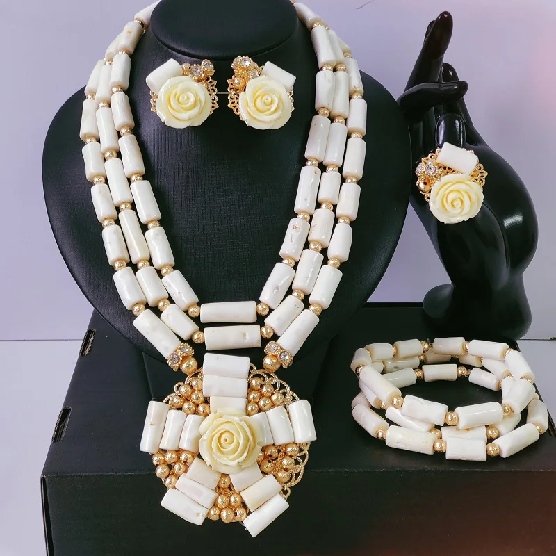 african jewelry traditional wedding nigerian coral beads jewelry set real