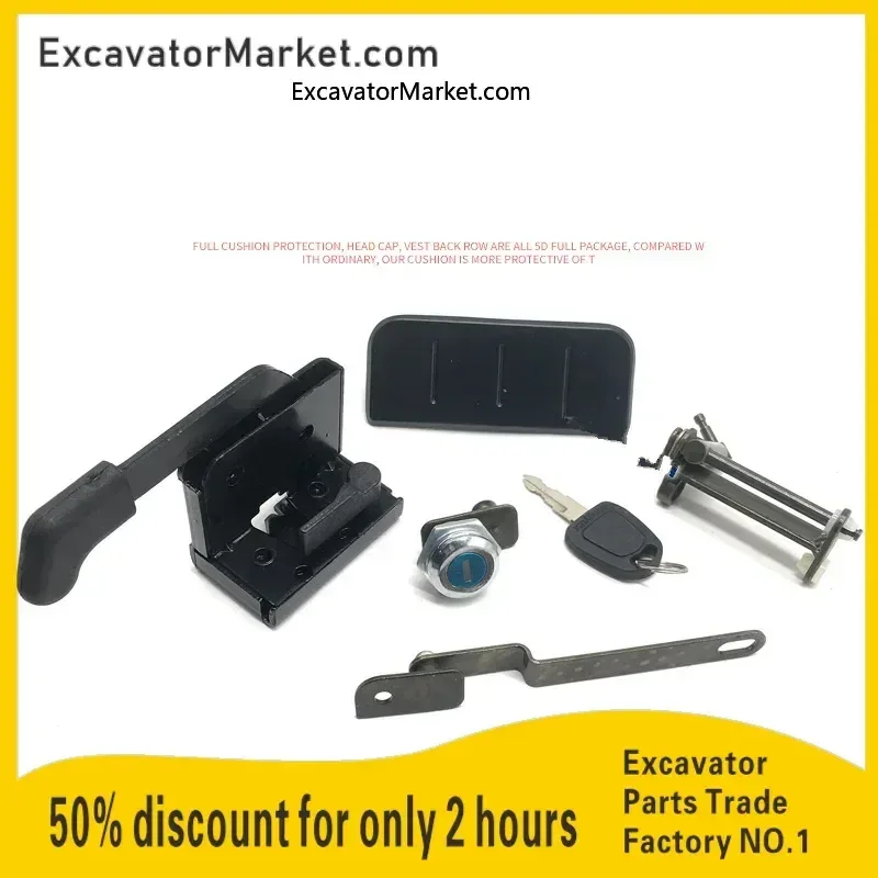 

For Excavator Doosan Daewoo DH60 80-7 New Cab Door Lock Assembly Handle Lock Block Lock Core Key excavator Spare