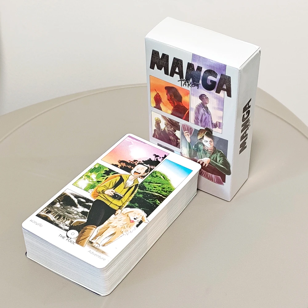 

Manga Tarot Deck 78 Cards Anime Style Tarot 10.3 X 6 Cm Modern Storytelling Divination Deck for Beginners & Experts