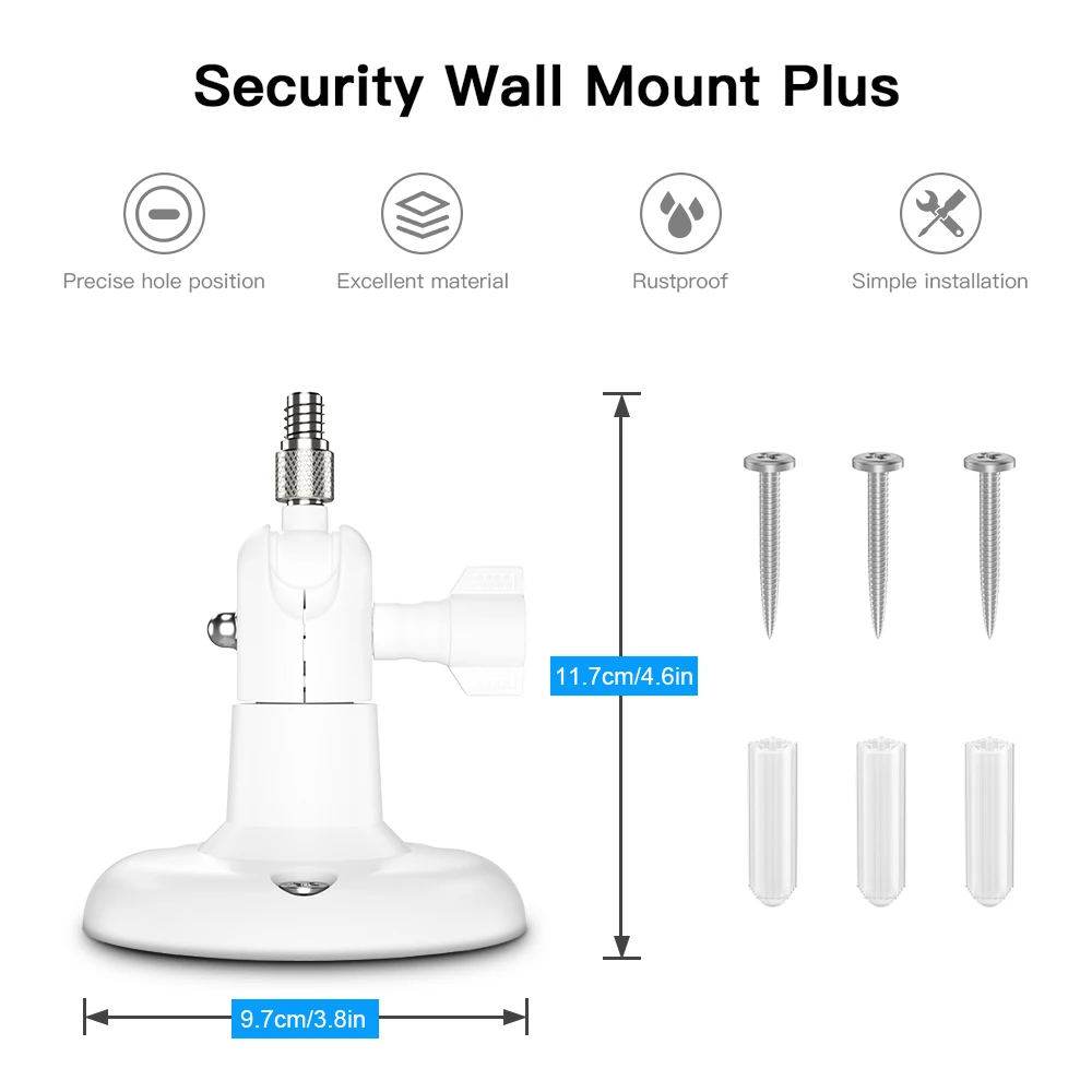 2/3 Pack Mounting Bracket Adjustable Wall Mount for ARLO HD/ARLO PRO/ARLO PRO2/ARLO GO/ARLO ULTRA/WYZE CAM PAN Home Camera