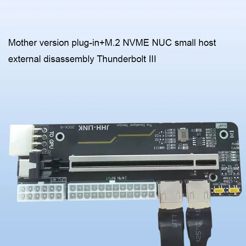 قاعدة توصيل الرسومات الخارجية للكمبيوتر المحمول ADT-Link NUC الخارجية M.2 جهاز توسيع واجهة الحالة الصلبة القابل للفصل Thunderbolt III