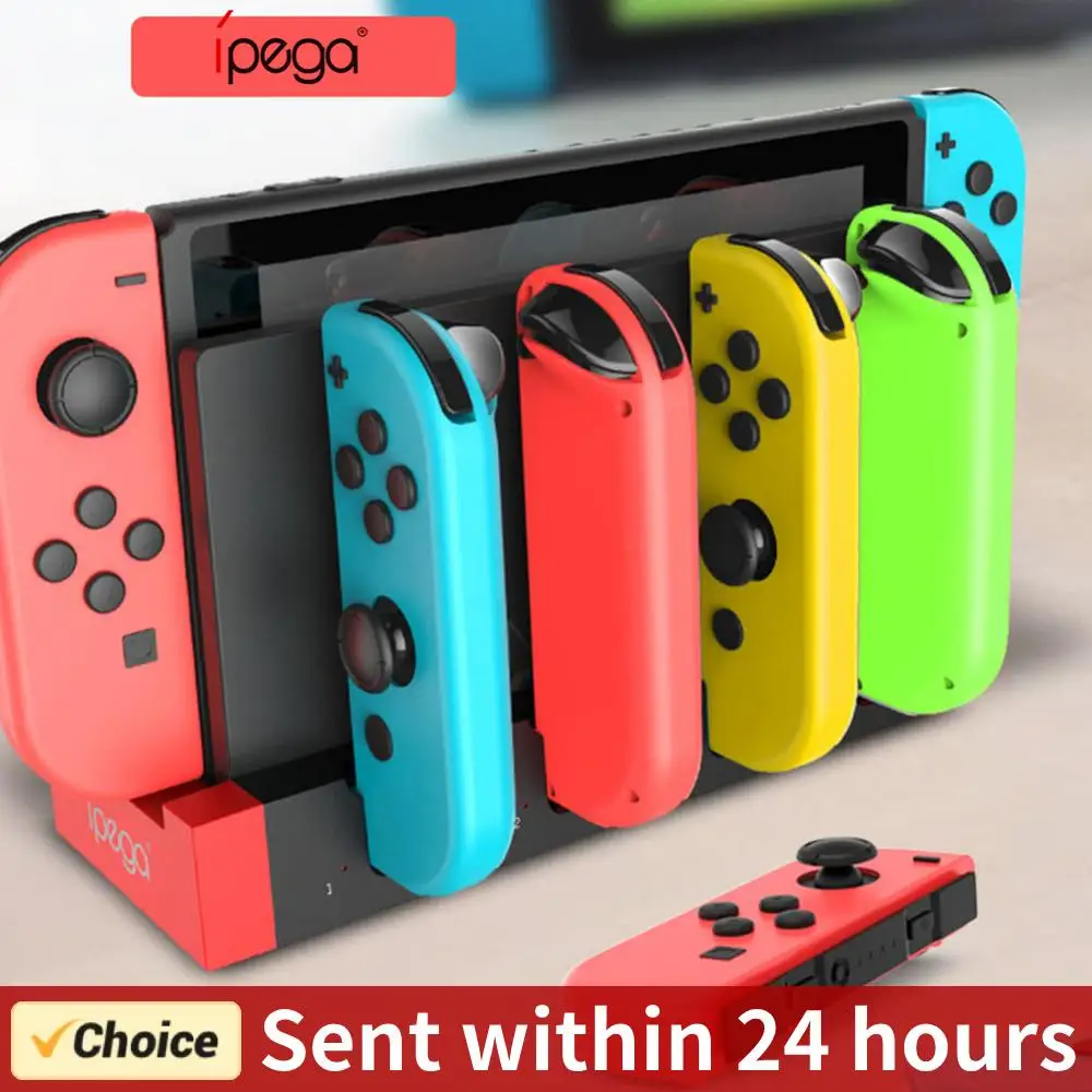 PG-9186 Controller Charger Charging Dock Stand Station Holder for Nintendo Switch NS Joy-Con Game Console Gamepad with Indicator