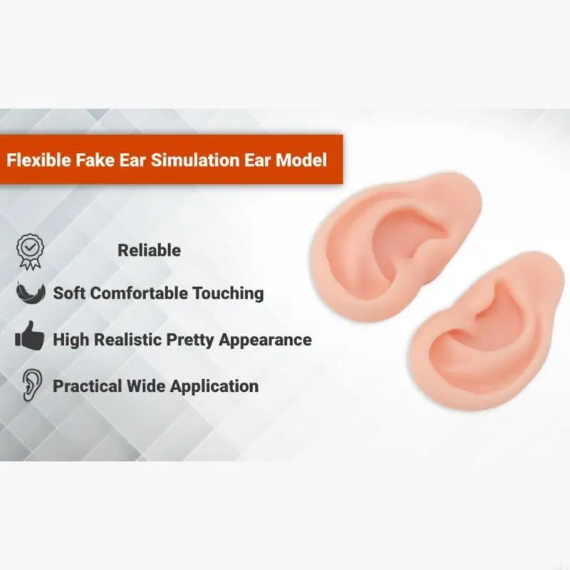解剖学研究美容実践および現実的なビジュアルアートプロジェクトのためのシリコーン耳補綴物A2UB