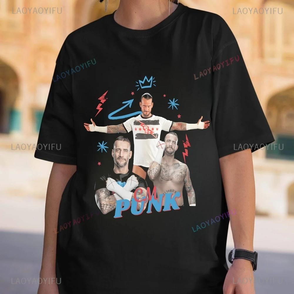 90's Graphic CM Punk T-shirt, CM Punk Shirt, SmackDown Original Fan Gift, Vintage American WWE Fan Gift Printed T-shirt