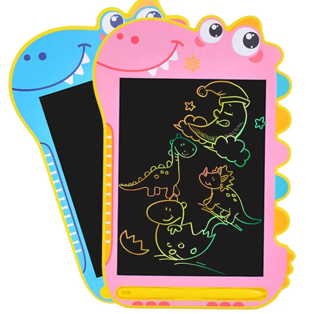 Dinosauro portatile Tavolo da disegno digitale per bambini Giocattolo Cartoni animati elettronici Tavoletta da scrittura Cancellabile LCD Disegno Graffiti Board Regalo per bambini