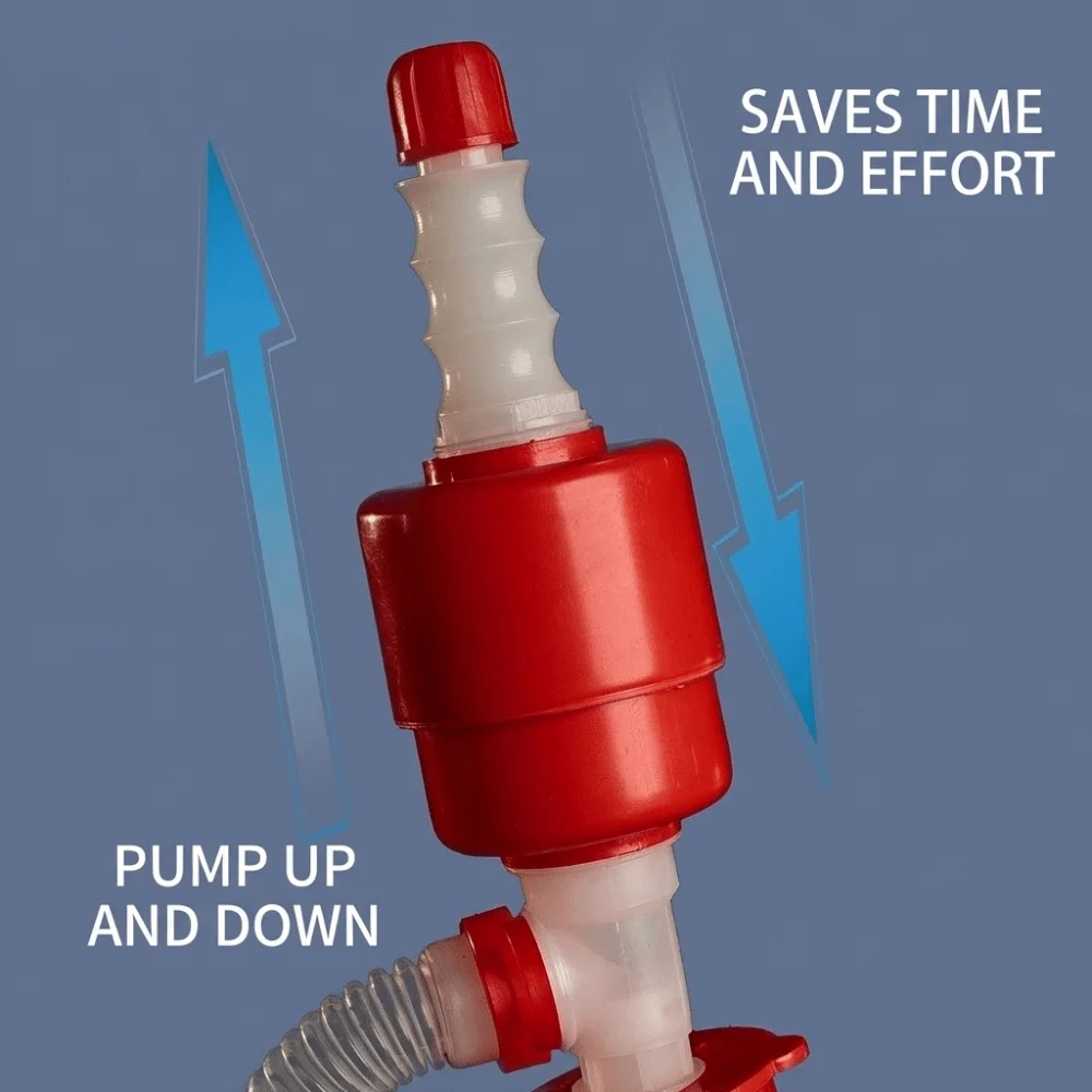 Hand Siphon 200L Oil Drum Manual Oil Pump Portable Plastic Hand Pump Heavy Duty Leakproof Suction Pump Engine Oil