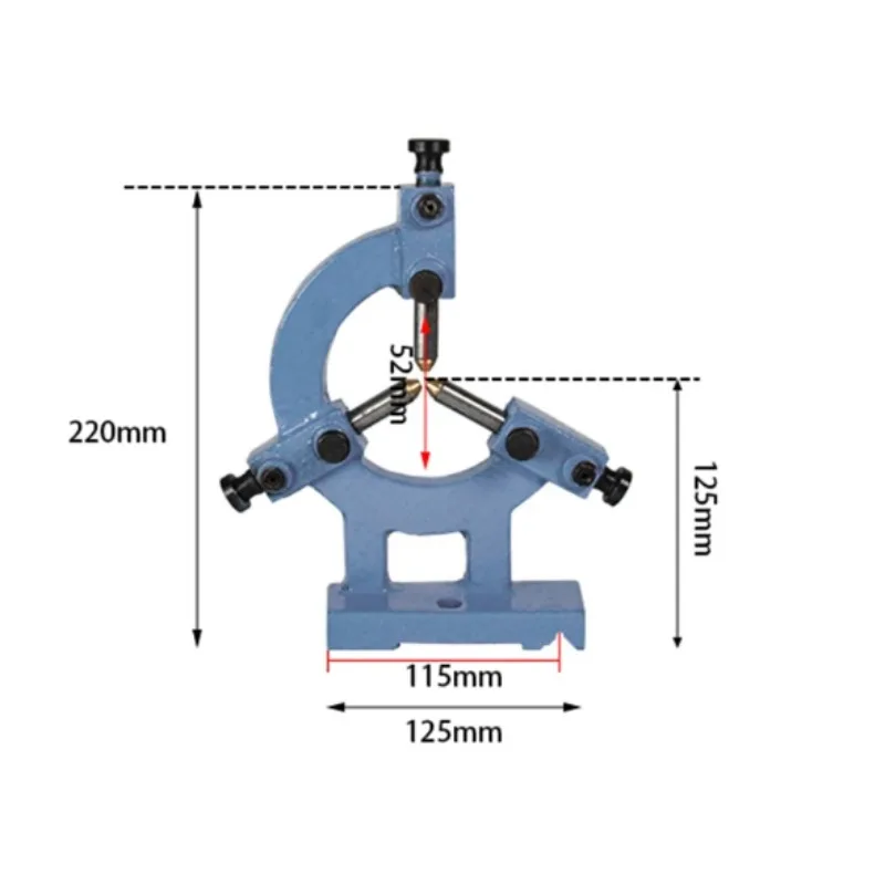 Lathe Steady Rest Follow Rest Clamp, Adjustable Support for Long Shafts, Precision Turning Accessory