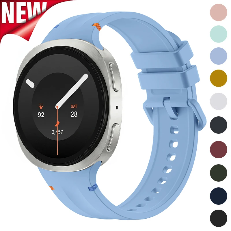Silicone Strap for Samsung Galaxy Watch 9 8 40mm 44mm Sport Wristband Bracelet for Galaxy Watch 8 Classic 46mm Replacement Band