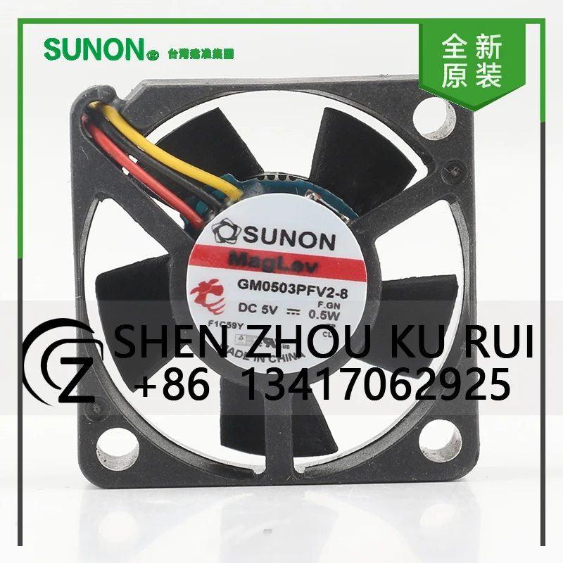 

Sunon 12V 24V 48V DC5V 0.5W AC EC 3010 30X30X10MM 3CM micro ultra-quiet chassis inverter fan Three-wire GM0503PFV2-8 cooling fan