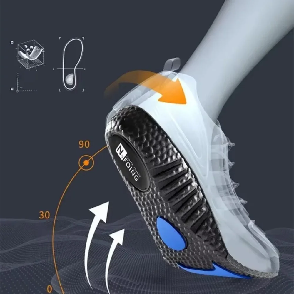 Sport Insoles Deodorant Breathable Cushion Shock Absorption Running Insoles For Feet Men Women Massage Care Pad Ergonomic Design