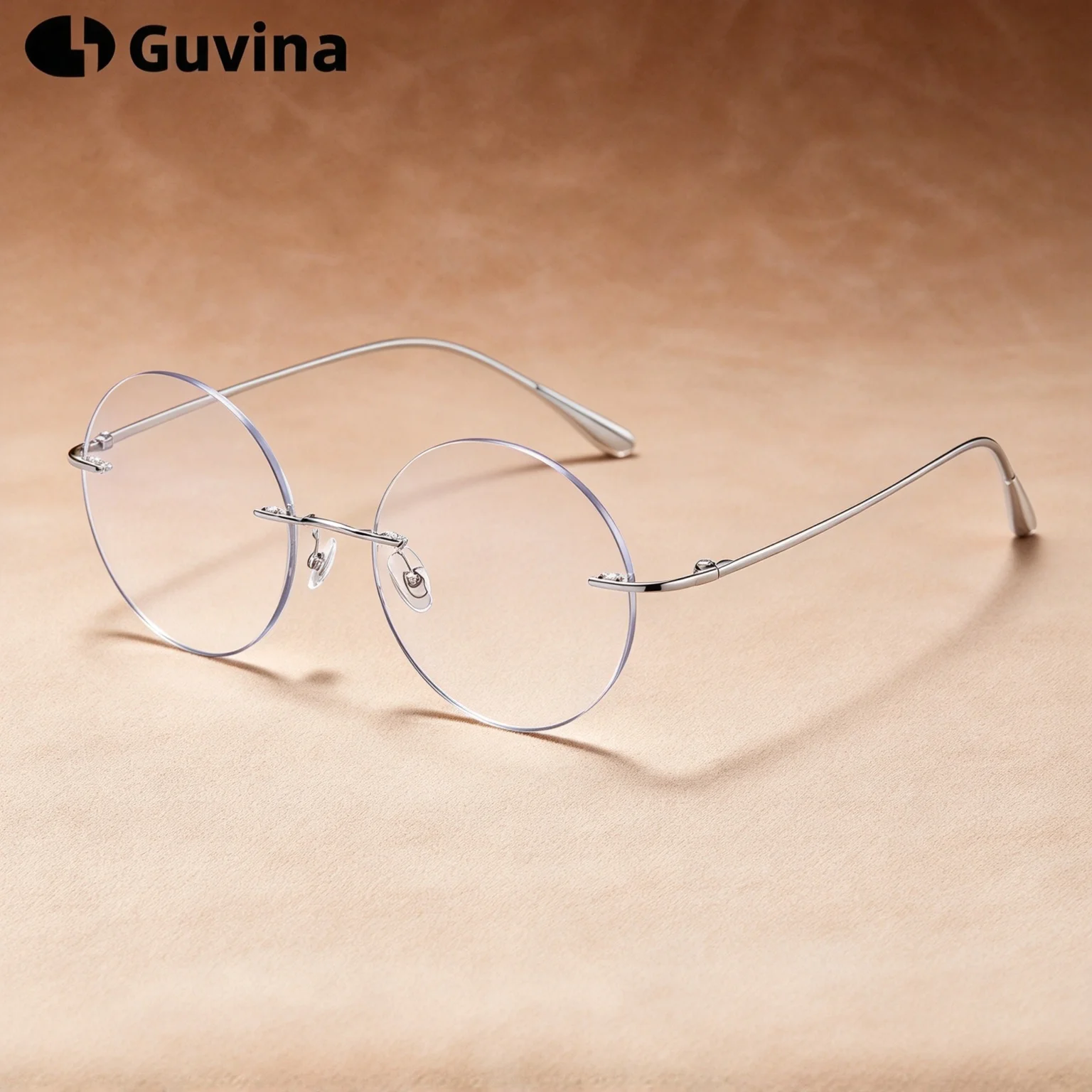Titanium Alloy Framless Anti Blue Light Glasses Women Men Ultra-light Rimless Blue Light Blocking Computer Office Eyeglasses