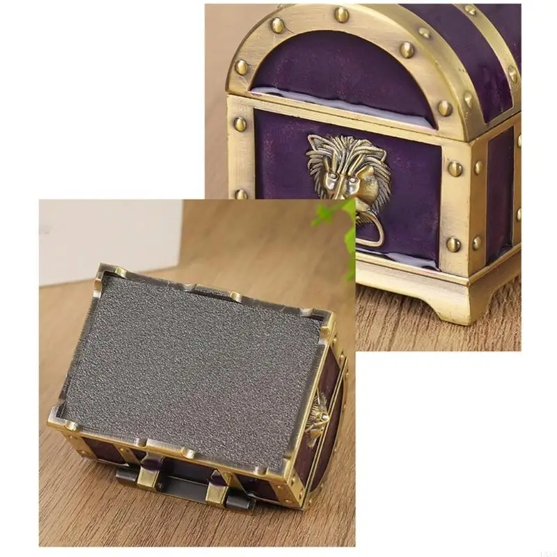 

Exquisite Handcrafted Jewelry Container Vintage Zinc Alloy Decorative Box