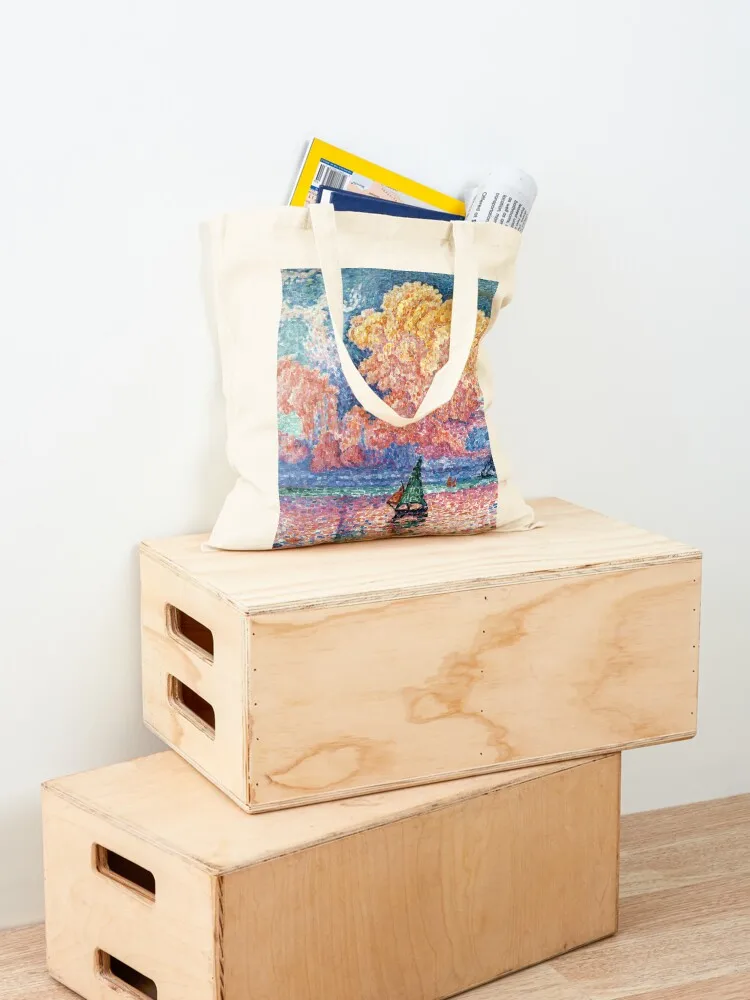 Favourite Artist - Paul Signac - The Pink Cloud Tote Bag hand bags Gift bags Women's bags