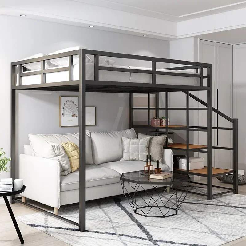 Dormitory Queen Size Good Quality Loft Bed Hostel Adult Metal Bunk Beds With Stairs