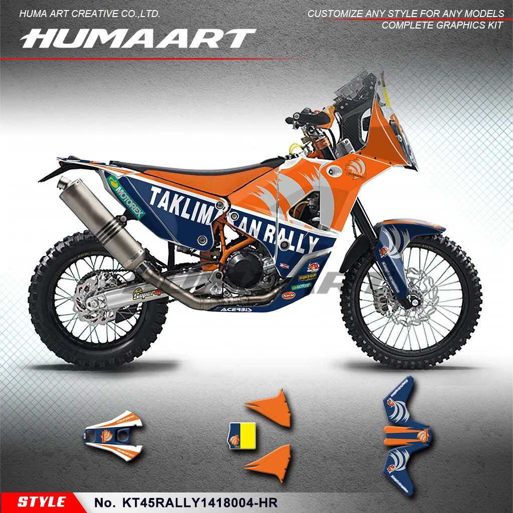 

HUMAART индивидуальные наклейки для KTM и Husqvarna 450 Rally 2014 2015 2016 2017 2018, рестайлинг, KT45RALLY 1418004 -HR