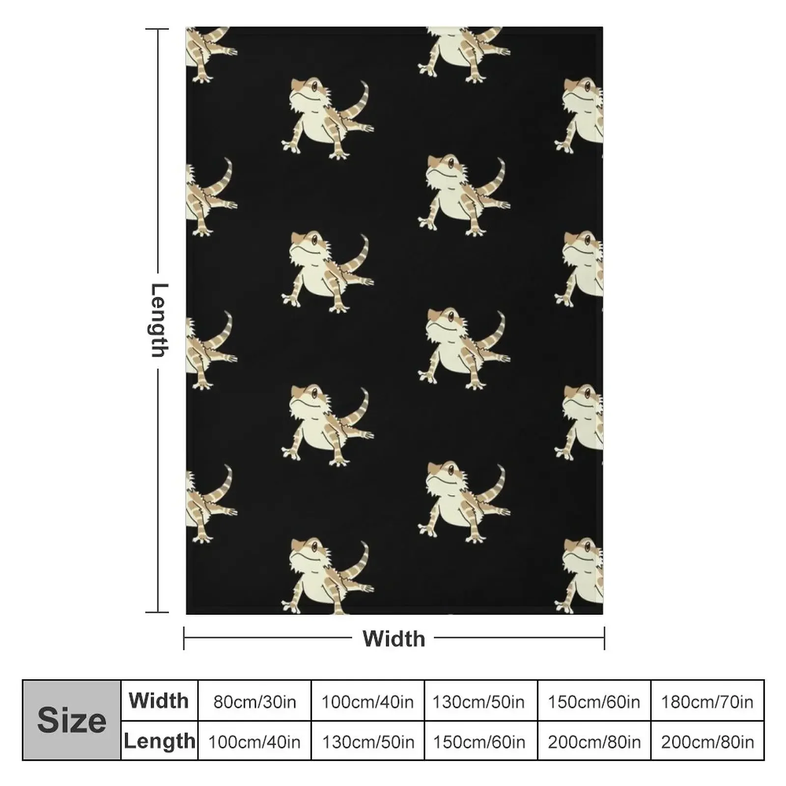 Cute Bearded Dragon Throw Blanket Multi-Purpose Hairys Luxury Thicken Blankets For Bed Blankets