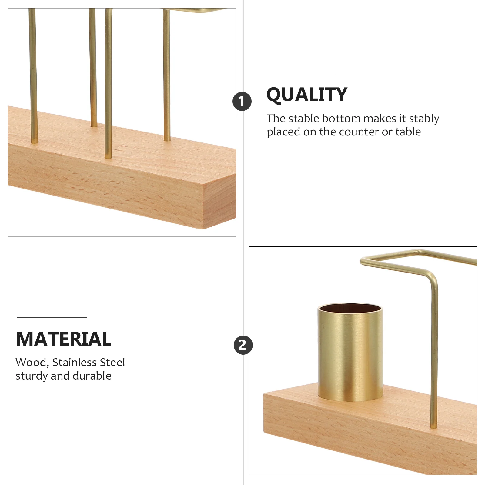 

1Pcs Paper Towel Rack Napkin Holder with Toothpick Storage Gold Finish Desktop Organizer for Home Hotel Restaurant Decorative