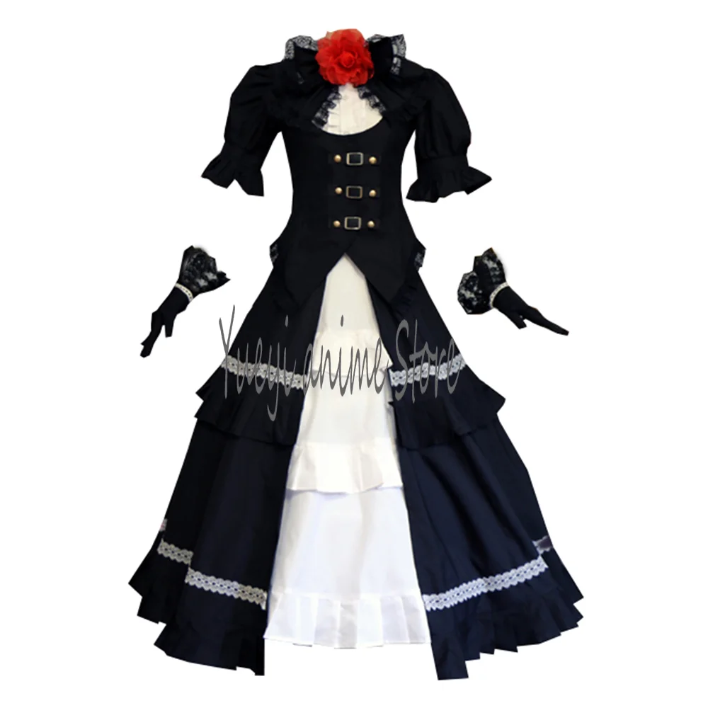 Women's Cosplay Kurumi Costume Gothic Lolita Dress Uniform Outfits Halloween Carnival Christmas Party Clothing- customized