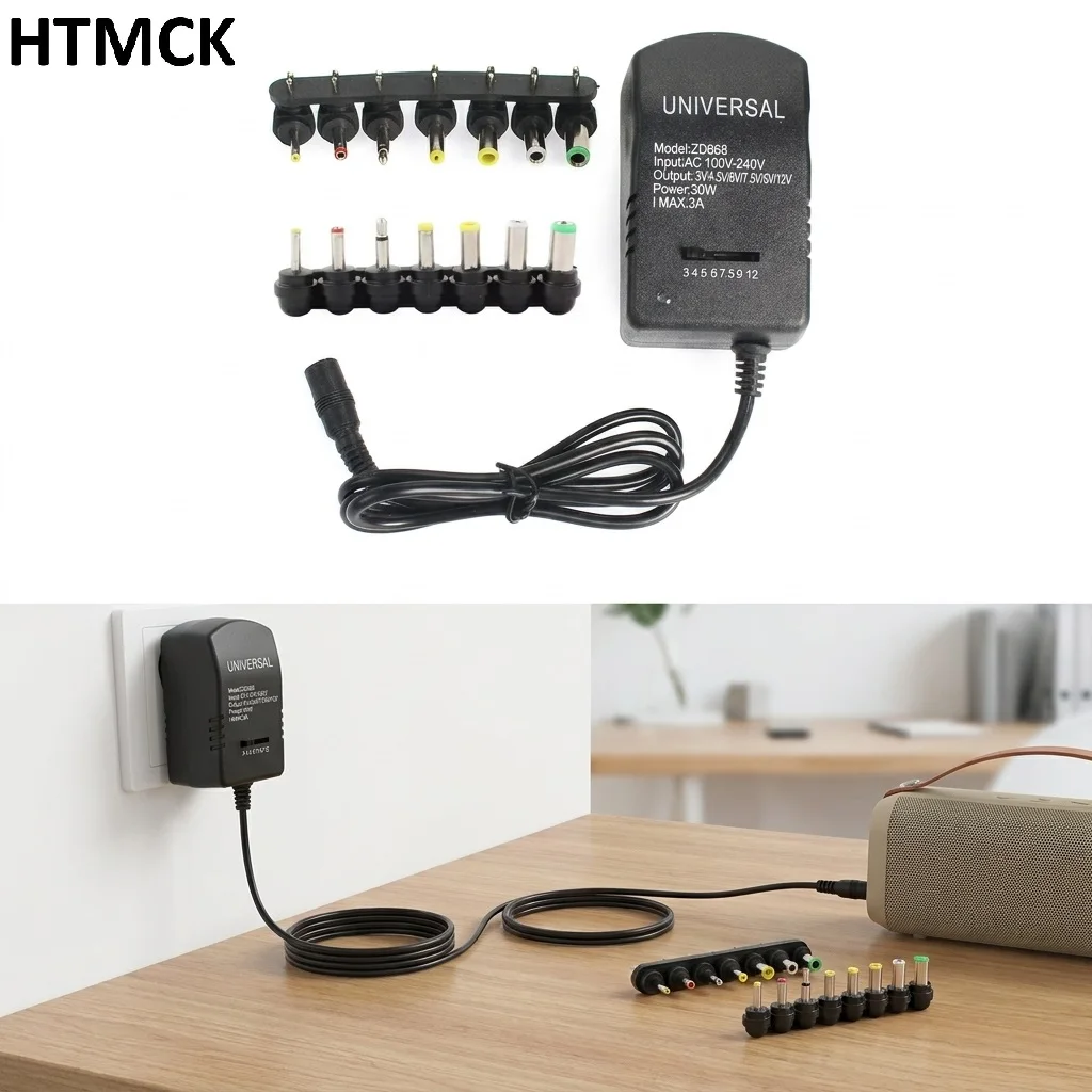 Adjustable Adapter AC 110V 220V to DC 3V 5V 6V 9V 12V 3A DC Power Supply Charger Universal Switching Power Supply Transformer