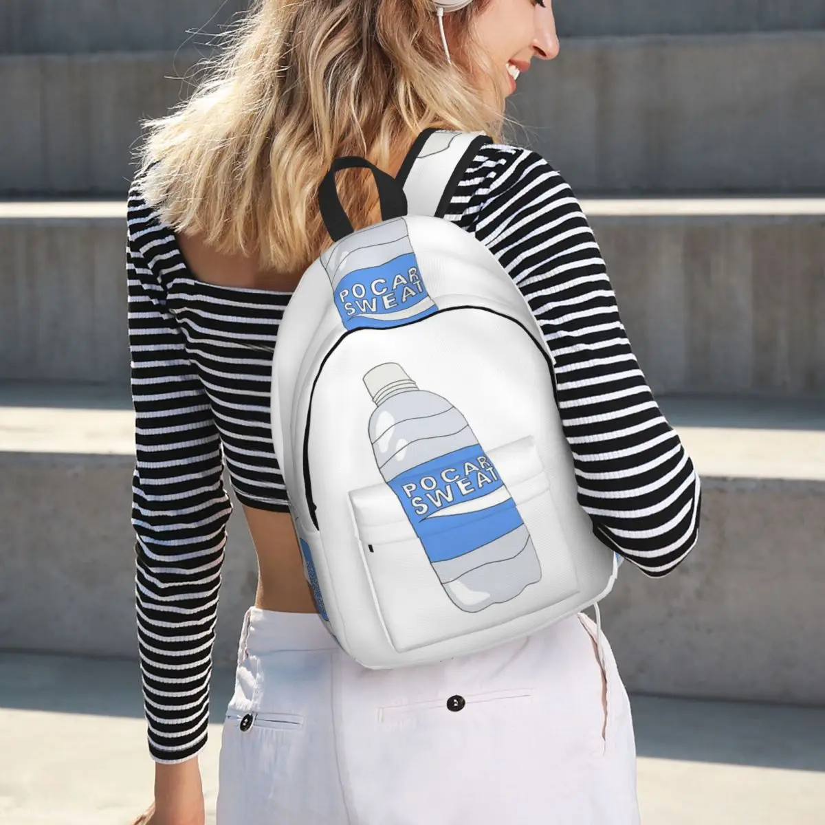 Japanese Energy Drink Insp Design Student Backpack School Bag Hiking Travel Daypack for Boys Girls Fashion Bookbag Shoulder Bags
