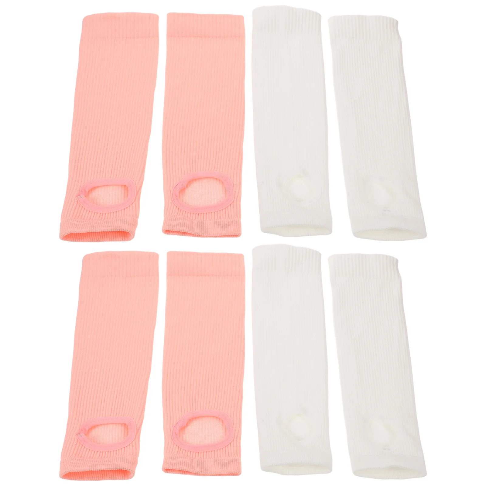 

4Pairs Compression Calf Socks Open Toe Breathable Support Stockings for Running Fitness High Elastic Sports Socks for Women